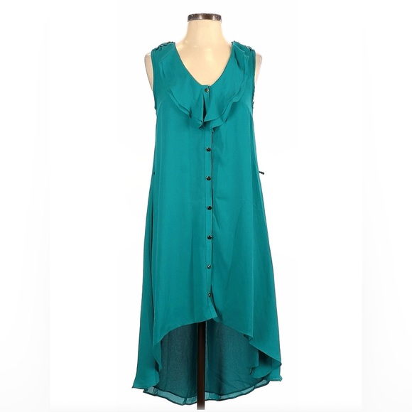 Forever 21 Dresses & Skirts - Forever21 | Casual turquoise hi low dress tunic